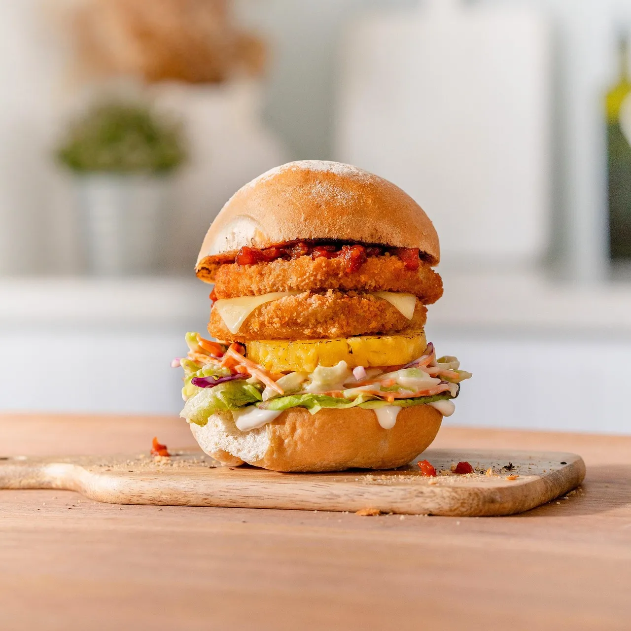 Vegan Falafel Burgers with Dairy-Free Tzatziki Sauce - Tastemaker Blog