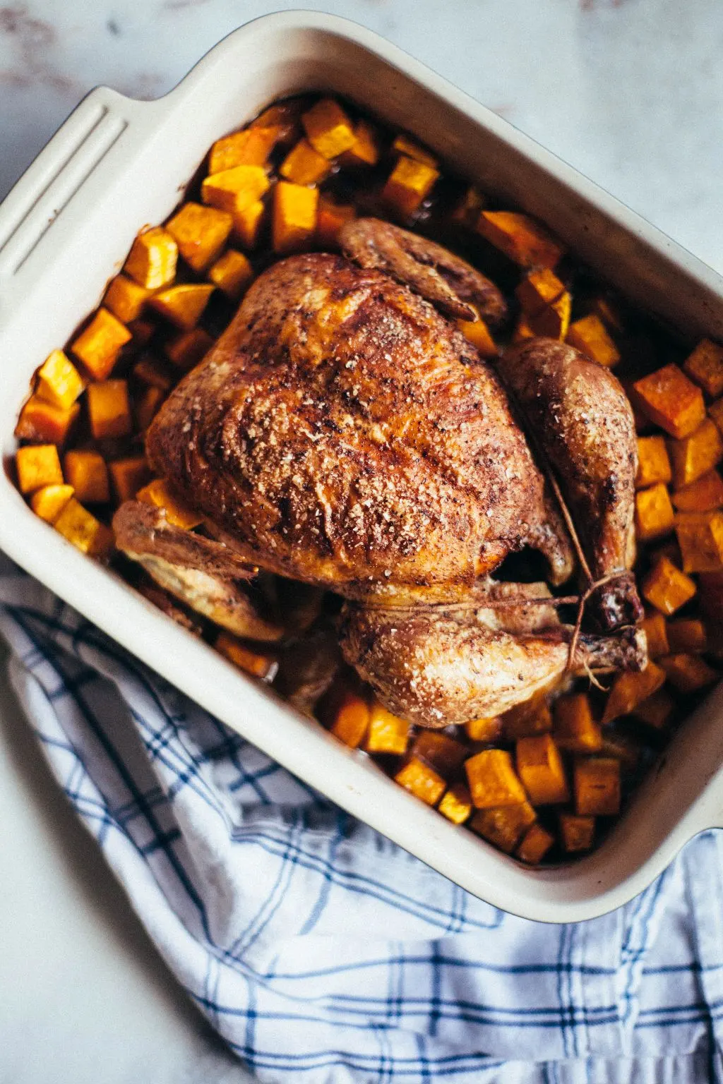 Pumpkin Pie Spiced Chicken with Butternut Squash - Tastemaker Blog