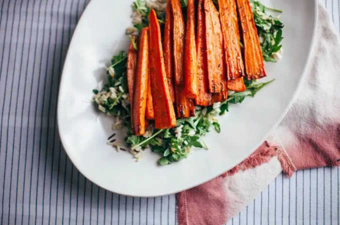 Roasted Carrot Tahini Salad - Tastemaker Blog