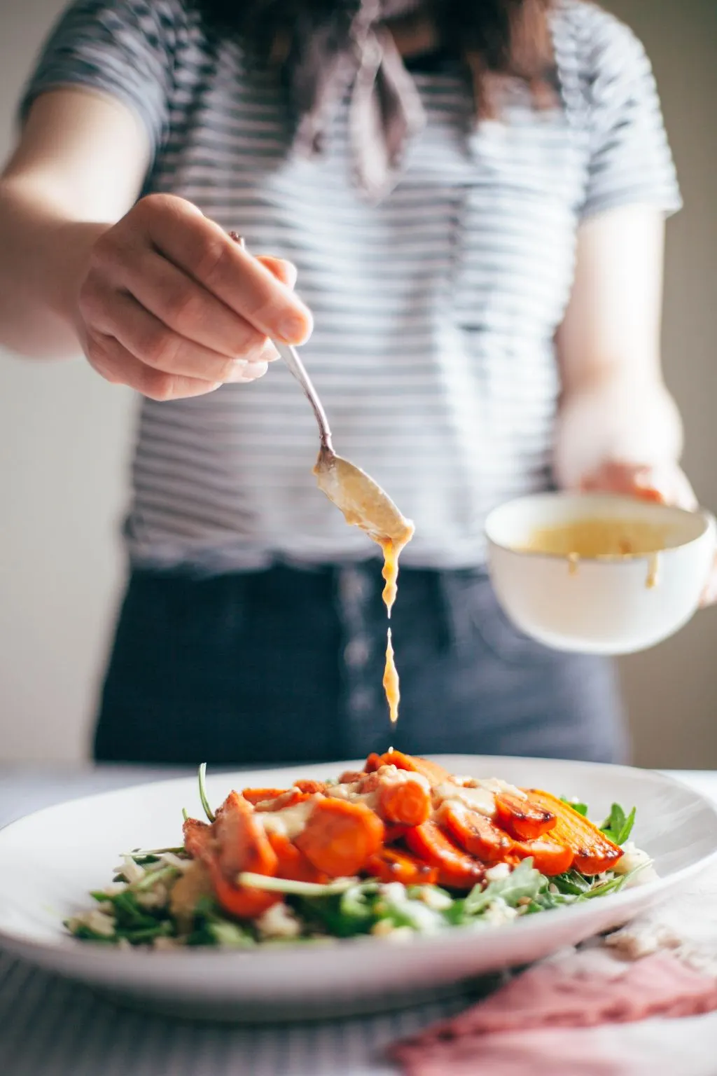 Roasted Carrot Tahini Salad - Tastemaker Blog