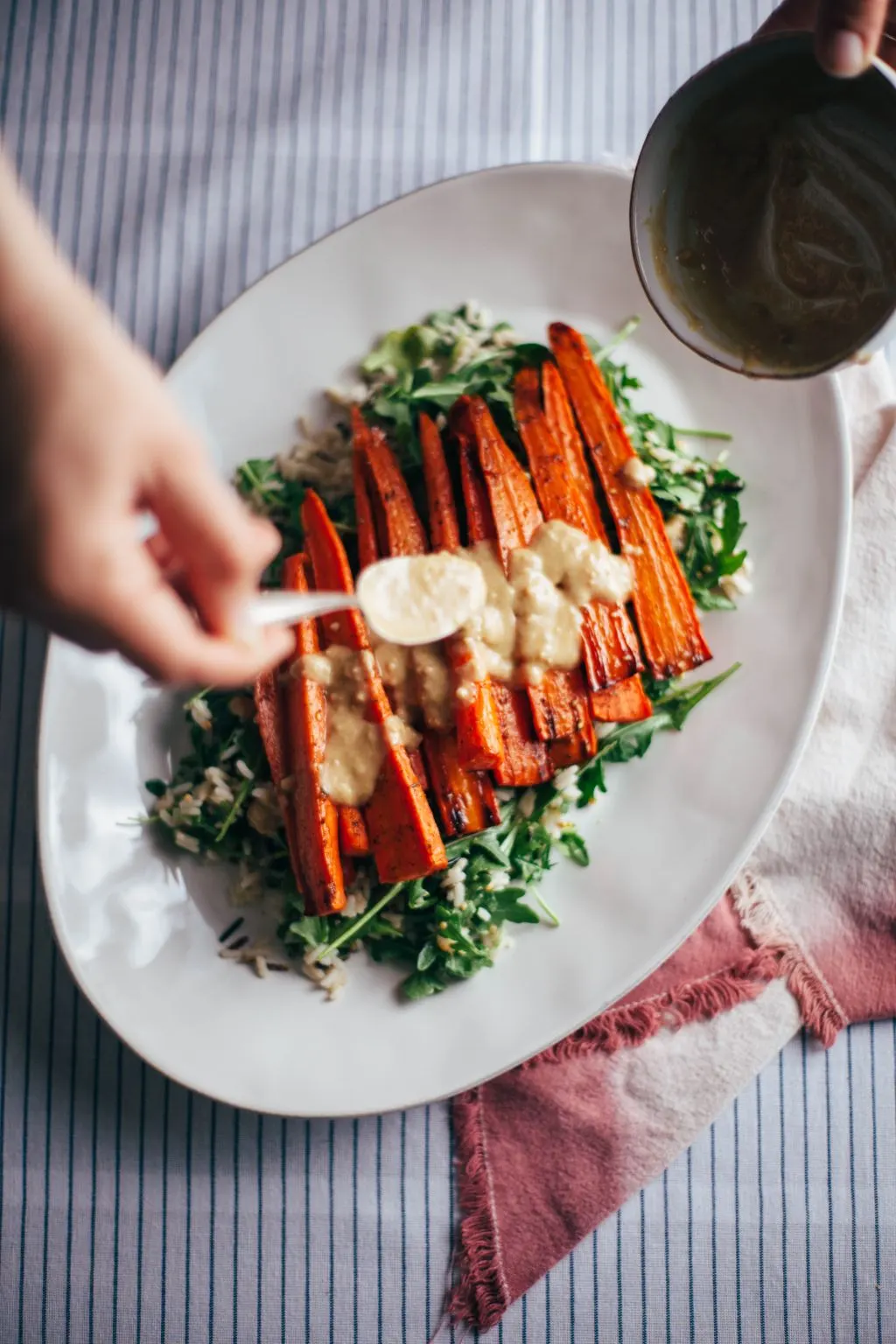 Roasted Carrot Tahini Salad - Tastemaker Blog