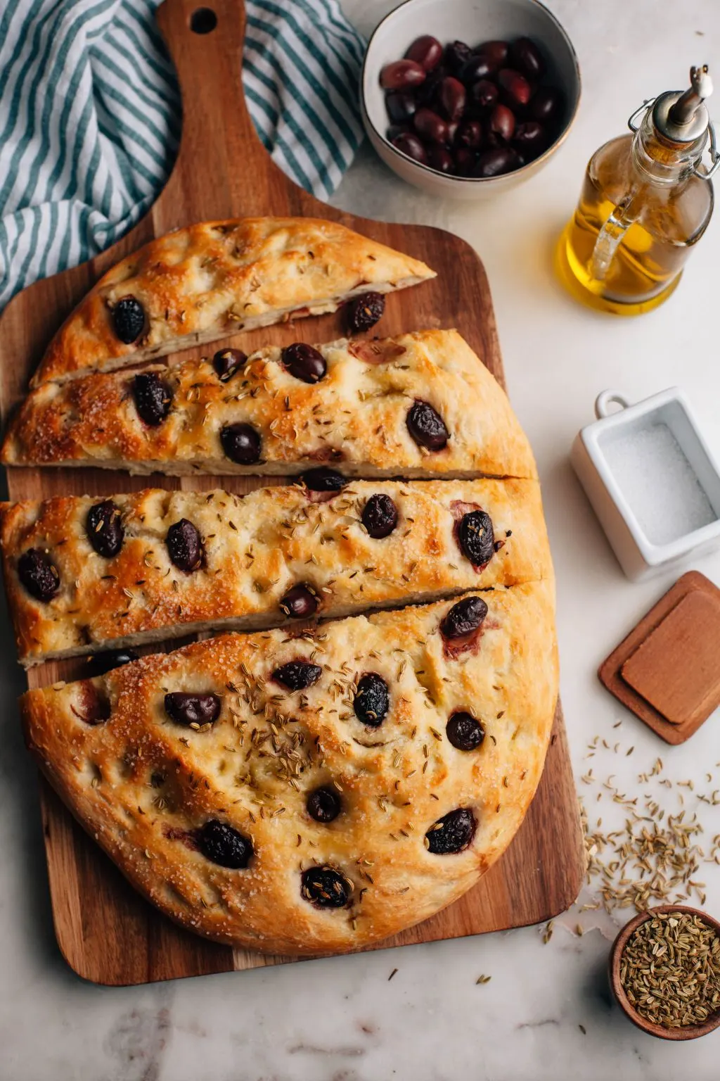 Olive and Fennel Focaccia - Tastemaker Blog