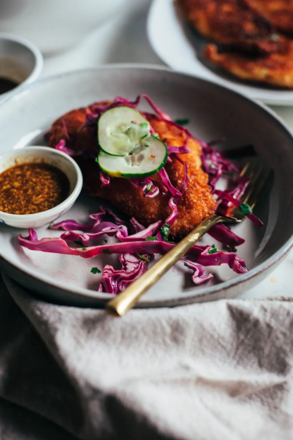 Chicken Katsu with Cabbage Slaw - Tastemaker Blog