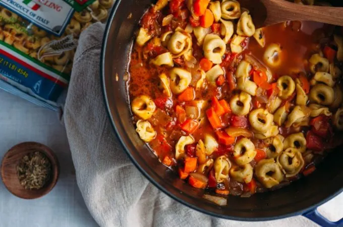 Tortellini Soup with Pantry Staples - Tastemaker Blog