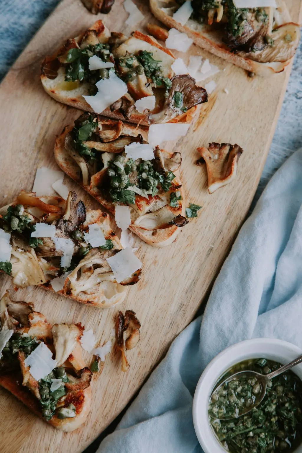 Maitake Mushroom Toast with Gremolata - Tastemaker Blog