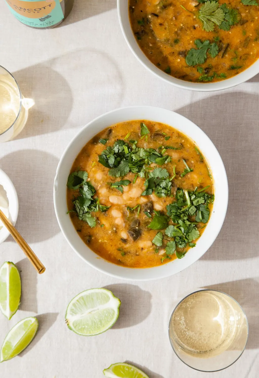 Creamy Vegetarian White Bean Chili- Tastemaker Blog