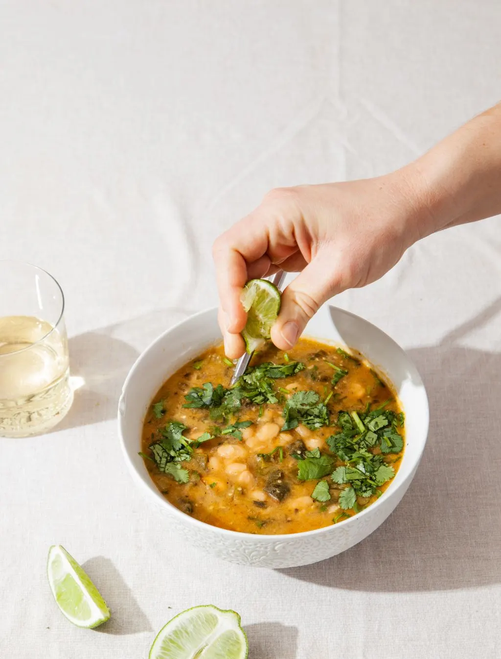 Creamy Vegetarian White Bean Chili- Tastemaker Blog