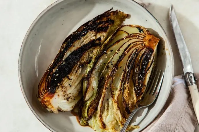 Blackened Cabbage with Miso Butter - Tastemaker Blog