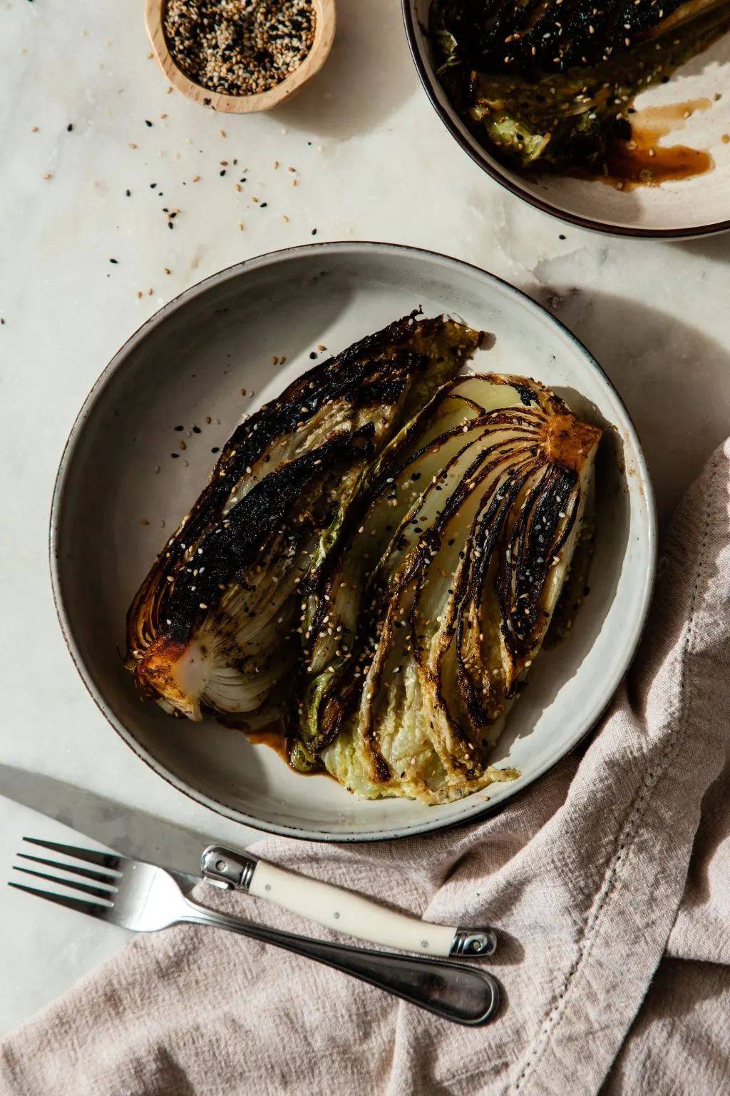 Blackened Cabbage with Miso Butter - Tastemaker Blog