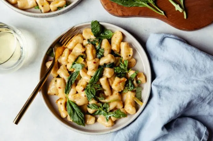 Sourdough Gnocchi with Buttery Leek Broth - Tastemaker Blog