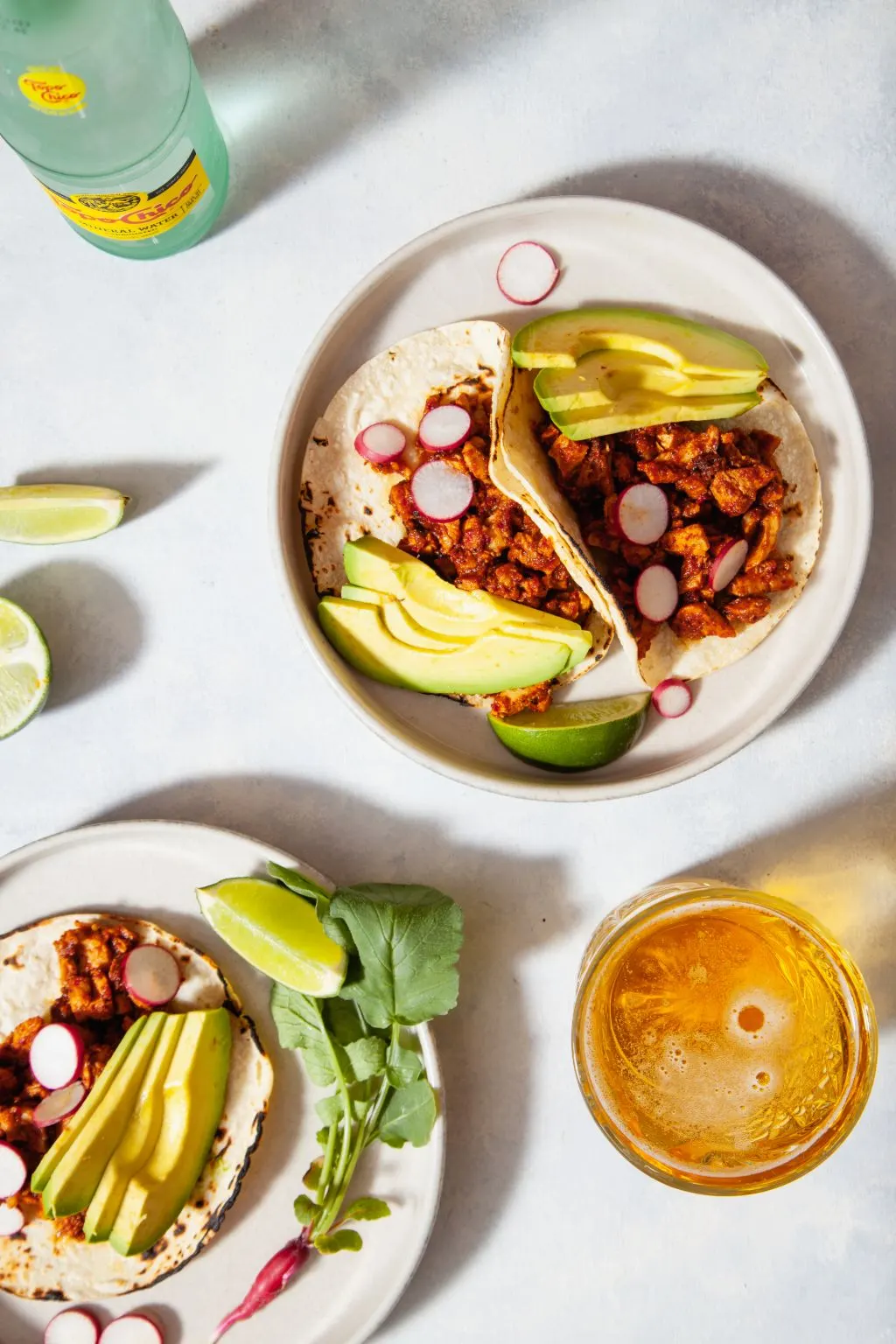 Chicken Tacos with Guajillo Sauce - Tastemaker Blog